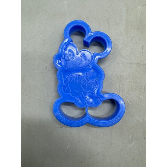 Mickey Mouse Cookie Cutters Set Of 2 Blue Plastic Disney Wilton Taiwan - Picture 2 of 4